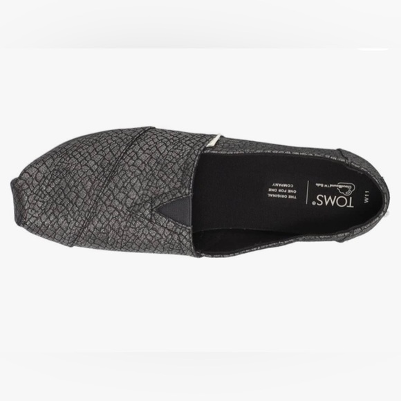 TOMS Shoes|Color Black Crocodile|Size 9.5. Pre-owned. - Picture 3 of 14